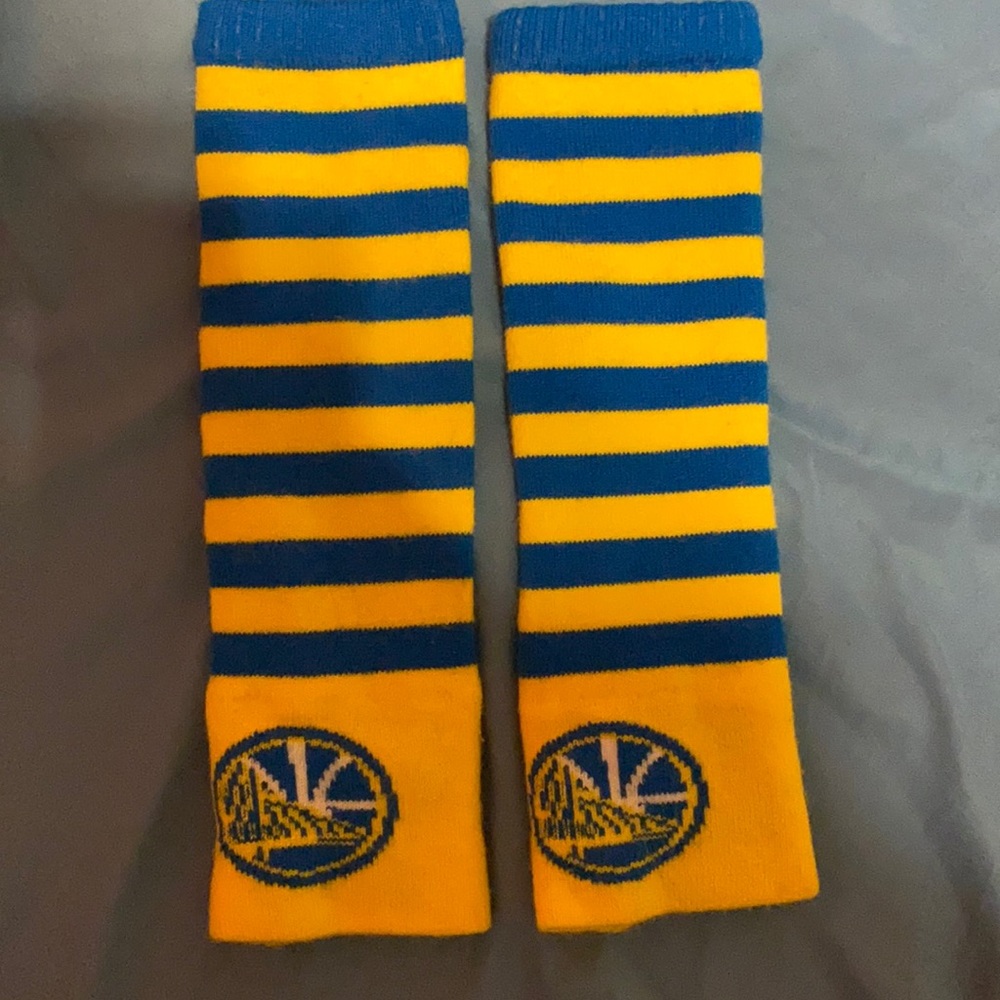 GOLDEN STATE WARRIORS LEG WARMERS!!!!